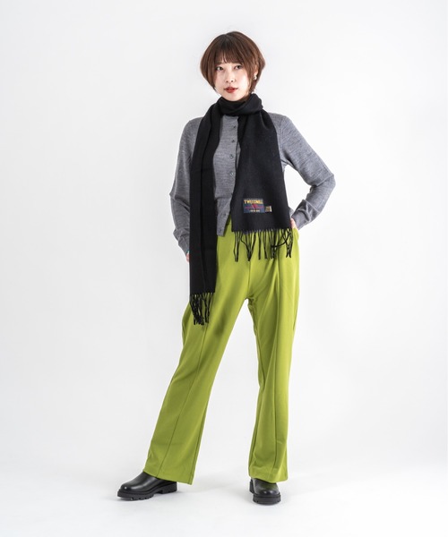 TWEED MILL（ツイードミル）の「【TWEEDMILL】大判ストール　ウール　チェック　 25x190cm　イギリス製（マフラー・レディース・グレー/クリーム/ブラック/チェック/ブラウン・FREE）」の17枚目の写真