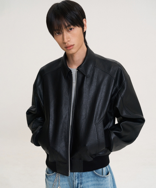 DoffJason ブラックレザージャケット L DoffJason ブラックレザージャケット L