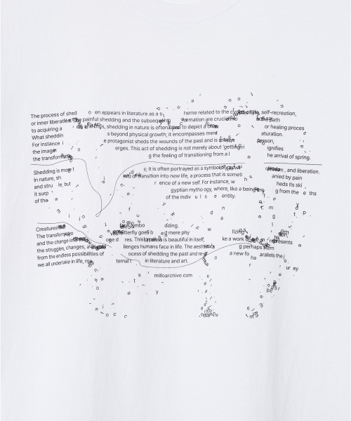 Millo Archive（ミロ アーカイブ）の「スカッタータイポTシャツ[ホワイト]（Tシャツ/カットソー・メンズ・その他・LARGE/X-LARGE/MEDIUM）」の3枚目の写真