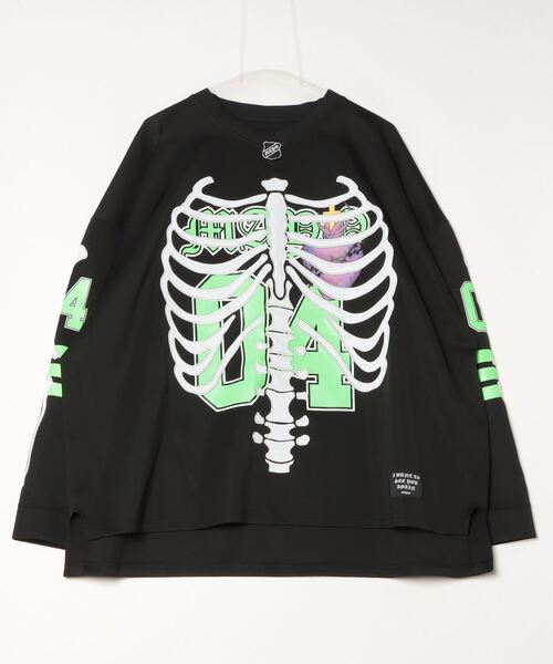 セール】MAYO/メイヨー/BONE EMBROIDERY LONG SLEEVE GAME SHIRTS