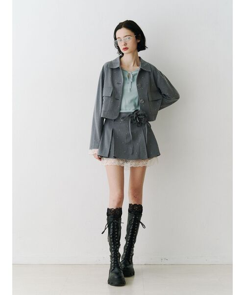 ローズモチーフミニスカパン【セットアップ対応】（スカート