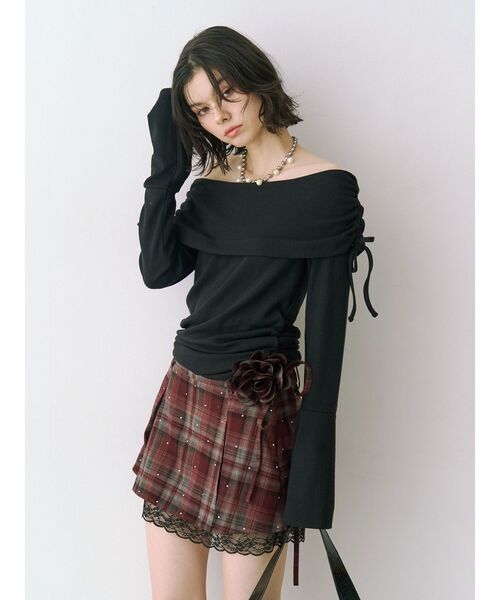 セール】ローズモチーフミニスカパン【セットアップ対応】（スカート