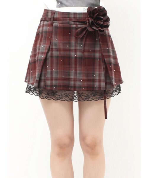 セール】ローズモチーフミニスカパン【セットアップ対応】（スカート