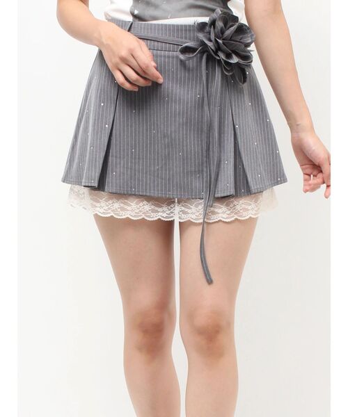 セール】ローズモチーフミニスカパン【セットアップ対応】（スカート