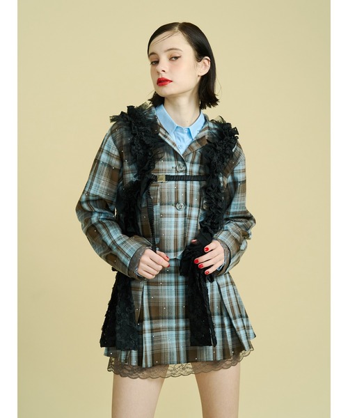 jouetie（ジュエティ）の「ローズモチーフミニスカパン【セットアップ対応】　春服　オケージョン　入学式（スカート・レディース・レッド/ブラウン/グレー・MEDIUM）」の13枚目の写真