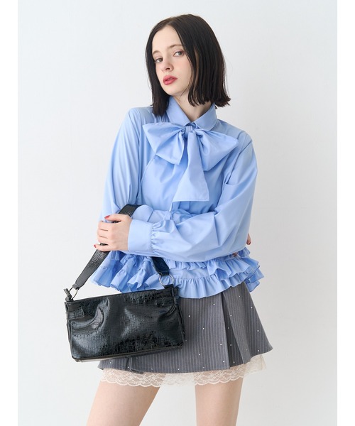 jouetie（ジュエティ）の「ローズモチーフミニスカパン【セットアップ対応】　春服　オケージョン　入学式（スカート・レディース・レッド/ブラウン/グレー・MEDIUM）」の17枚目の写真