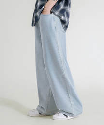 LEMAIN SECOND（リメインセカンド）の「Natural washing wide denim pants [light blue]（デニムパンツ）」