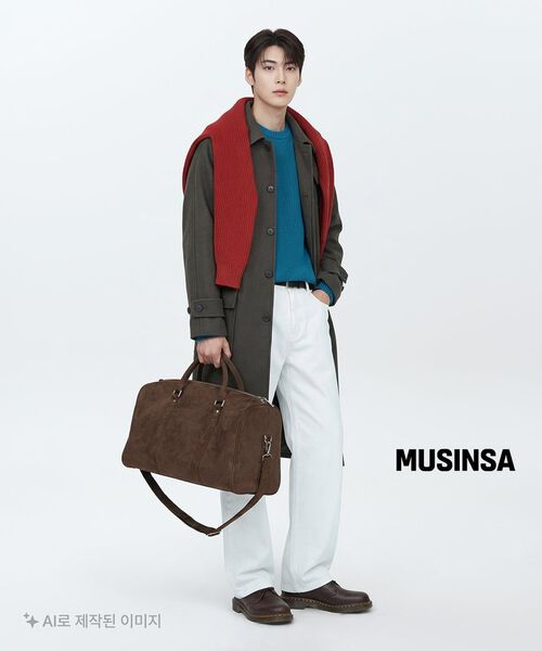 MUSINSA STANDARD（ムシンサスタンダード）の「ストレートデニムパンツ[ホワイト]（デニムパンツ・メンズ・その他・40/38/42/36/34/32/30/31/33/26/27/28/29）」の8枚目の写真