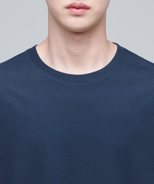 MUSINSA STANDARD（ムシンサスタンダード）の「[クールタンダード] クルーネック長袖Tシャツ [ターコイズ]（Tシャツ/カットソー・メンズ・その他・X-LARGE/XX-LARGE/XXX-LARGE/SMALL/MEDIUM/LARGE）」の4枚目の写真
