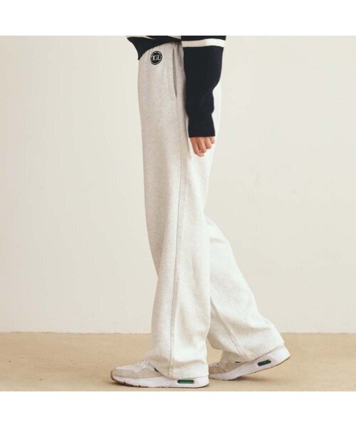 THE GREEN LAB（ザグリーンラボ）の「リラックスドスウェットパンツ [ホワイトメランジ/ピンク]（スウェットパンツ・レディース・PINK・SMALL/MEDIUM/LARGE）」の3枚目の写真