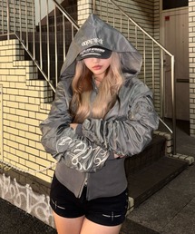 ジャケット・アウター K_momonga alexander wang - 【ラスト1点】 HALF ZIP TRACK JACKET IN JACQUARD