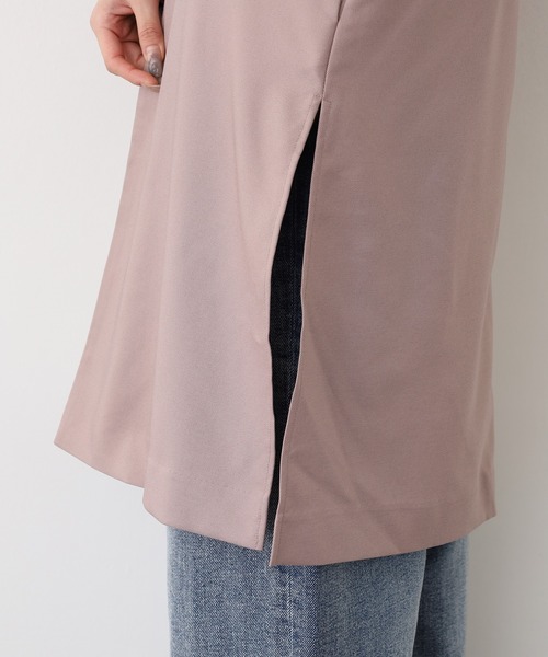 OMNES（オムネス）の「OMNES Another Edition ストレッチカチオン ノーカラージャケット（ノーカラージャケット・レディース・ピンクベージュ・FREE）」の12枚目の写真