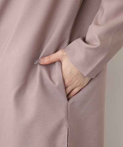 OMNES（オムネス）の「OMNES Another Edition ストレッチカチオン ノーカラージャケット（ノーカラージャケット・レディース・ピンクベージュ・FREE）」の10枚目の写真