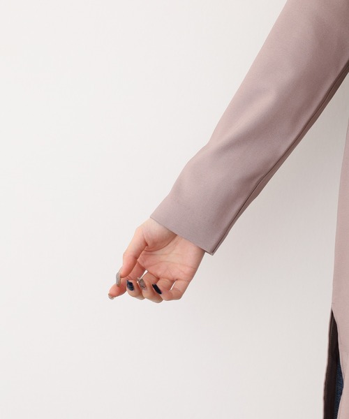 OMNES（オムネス）の「OMNES Another Edition ストレッチカチオン ノーカラージャケット（ノーカラージャケット・レディース・ピンクベージュ・FREE）」の11枚目の写真