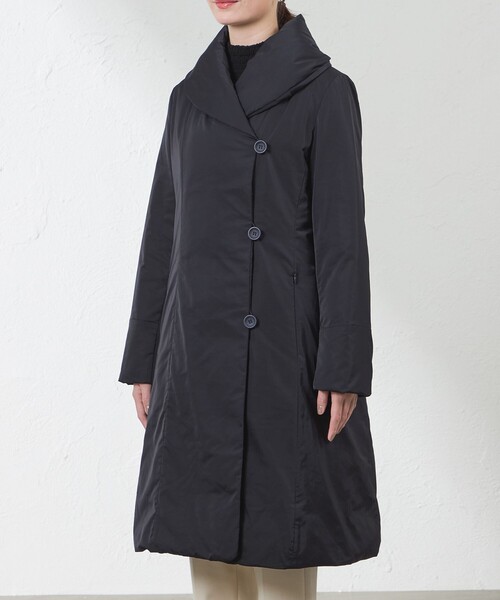 amaca（アマカ）の「女優ダウン（ダウンジャケット/コート・レディース・ベージュ系その他5/ダークネイビー・38/40）」の6枚目の写真