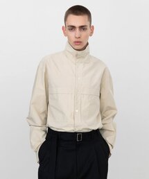 INSILENCE | ハイネックフラップシャツ CREAM(シャツ/ブラウス)