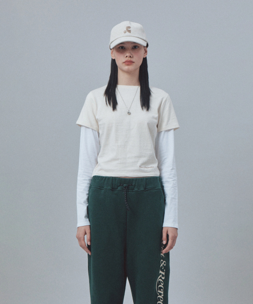 Rest&Recreation(レストアンドレクリエーション)の「WASHED LOGO CAP - BEIGE(キャップ・レディース・その他・ONE)」の3枚目の写真