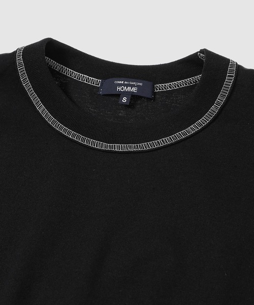COMME des GARCONS HOMME(コム デ ギャルソン・オム)の「COTTON PLAIN TEE(Tシャツ/カットソー・メンズ・ホワイト/ブラック・S/M/L/XL)」の4枚目の写真