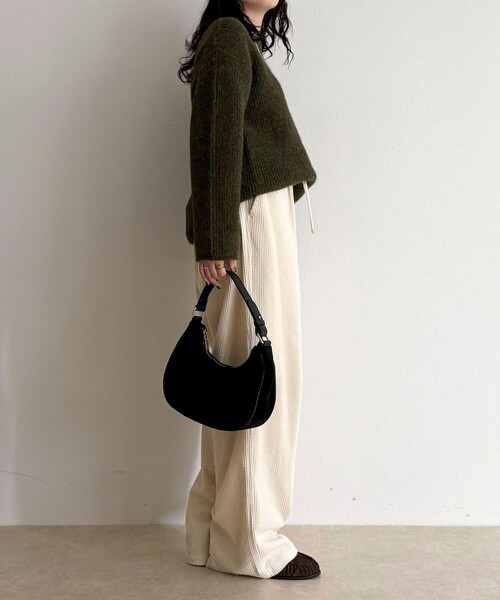 fredy emue（フレディエミュ）の「コーデュロイドロストイージーパンツ（その他パンツ・レディース・ブラック/オフホワイト/ベージュ・36/38）」の14枚目の写真