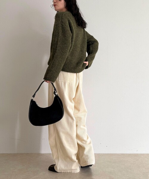 fredy emue（フレディエミュ）の「コーデュロイドロストイージーパンツ（その他パンツ・レディース・ブラック/オフホワイト/ベージュ・36/38）」の15枚目の写真