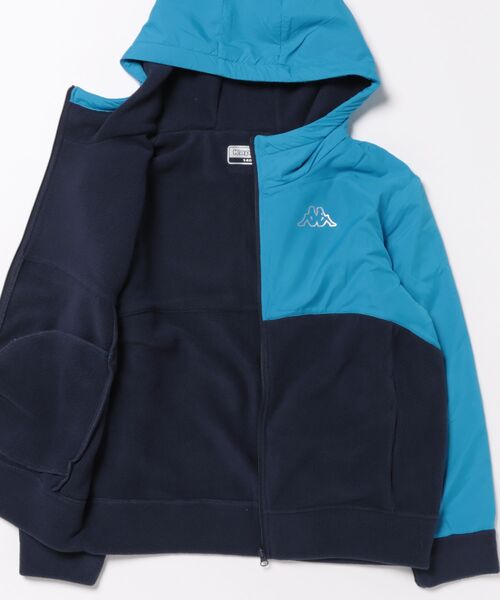 Kappa/カッパ】キッズフリース切替ジャケット ジップアップパーカー