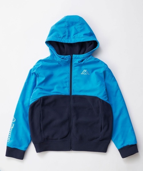 Kappa/カッパ】キッズフリース切替ジャケット ジップアップパーカー