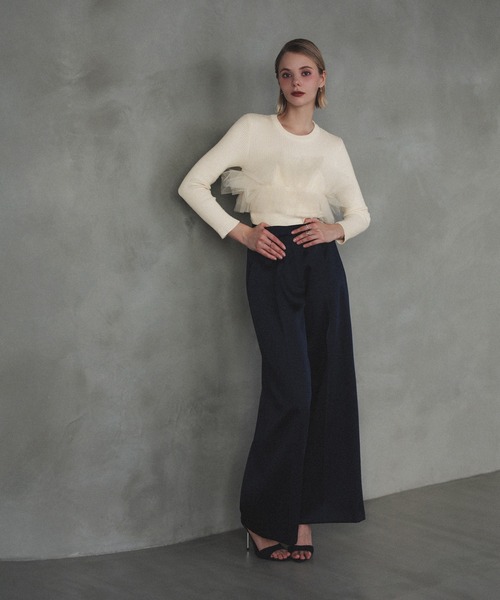 MERAKI（メラキ）の「チュールリブトップス（その他トップス・レディース・ホワイト/グレー/ブラック・FREE）」の19枚目の写真