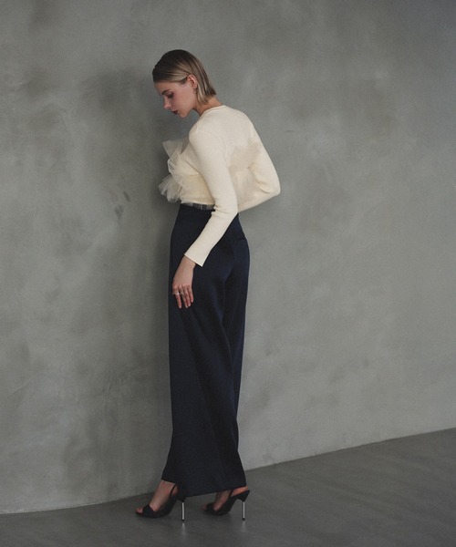 MERAKI（メラキ）の「チュールリブトップス（その他トップス・レディース・ホワイト/グレー/ブラック・FREE）」の20枚目の写真