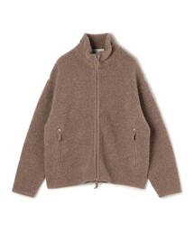 TOMORROWLAND Tricot ウールカシミヤ パイルニット ジップアップブルゾン