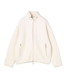 TOMORROWLAND Tricot ウールカシミヤ パイルニット ジップアップブルゾン