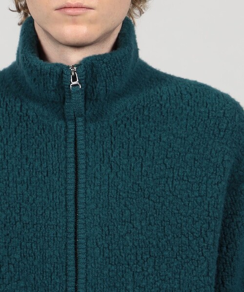 TOMORROWLAND （トゥモローランド）の「TOMORROWLAND Tricot ウールカシミヤ パイルニット ジップアップブルゾン（ニット/セーター・メンズ・ホワイト/ブラック/ブラウン/グリーン・S/M/XS）」の10枚目の写真
