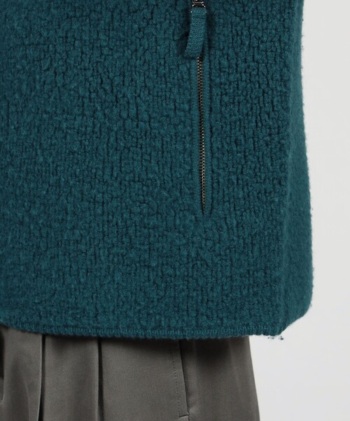 TOMORROWLAND （トゥモローランド）の「TOMORROWLAND Tricot ウールカシミヤ パイルニット ジップアップブルゾン（ニット/セーター・メンズ・ホワイト/ブラック/ブラウン/グリーン・S/M/XS）」の13枚目の写真