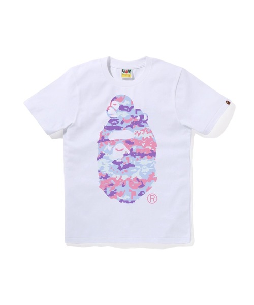 A BATHING APE（アベイシングエイプ）の「MULTI PIXEL CAMO MILO ON BIG APE TEE（Tシャツ/カットソー・レディース・ブラック系その他5/ブラック×グリーン/ホワイト系その他5/ホワイト×グリーン・X-SMALL/MEDIUM/SMALL/XX-SMALL）」の3枚目の写真