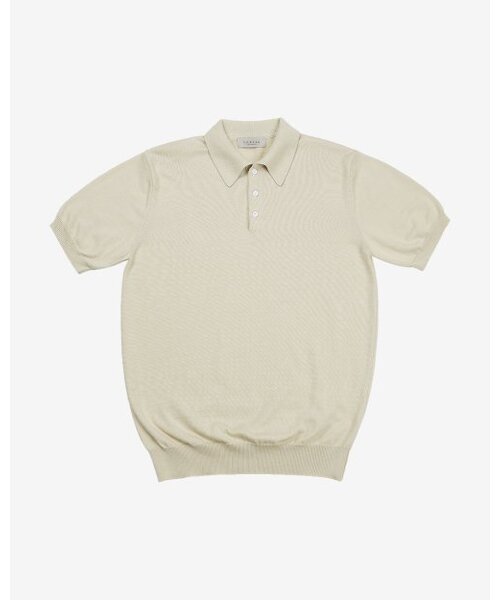 sortie(ソルティ)の「14gg Silk Cotton Half Polo Knit (Beige)(ニット/セーター・メンズ・その他・LARGE/X-LARGE)」の1枚目の写真