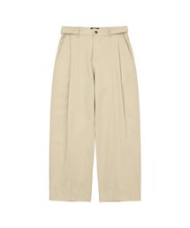 WELLBEING EXPRESS（ウェルビーイングエクスプレス）の「Two Tuck Wide Pants Beige（その他パンツ）」