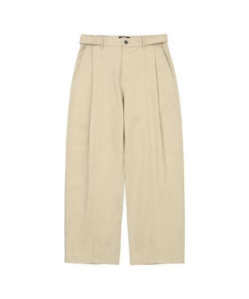 WELLBEING EXPRESS(ウェルビーイングエクスプレス)の「Two Tuck Wide Pants Beige(その他パンツ・レディース・その他・SMALL/MEDIUM)」の1枚目の写真