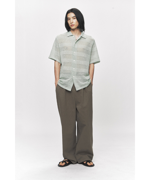 BLACK MOMENT（ブラックモーメント）の「コンフォートワイドコットンバンディングパンツ[カーキ]（その他パンツ・メンズ・カーキ・MEDIUM/LARGE）」の4枚目の写真