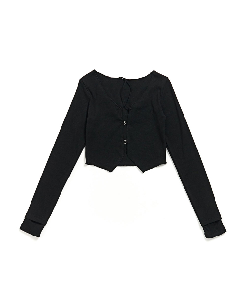 SCHISM INDUCING(スキズムインデューシング)の「BONDAGE ROPE CARDIGAN_BLACK(カーディガン/ボレロ・レディース・その他・FREE)」の2枚目の写真