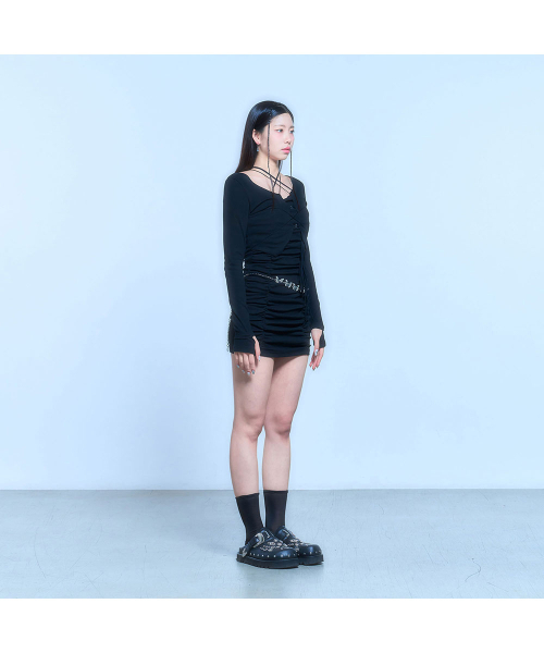 SCHISM INDUCING(スキズムインデューシング)の「BONDAGE ROPE CARDIGAN_BLACK(カーディガン/ボレロ・レディース・その他・FREE)」の5枚目の写真