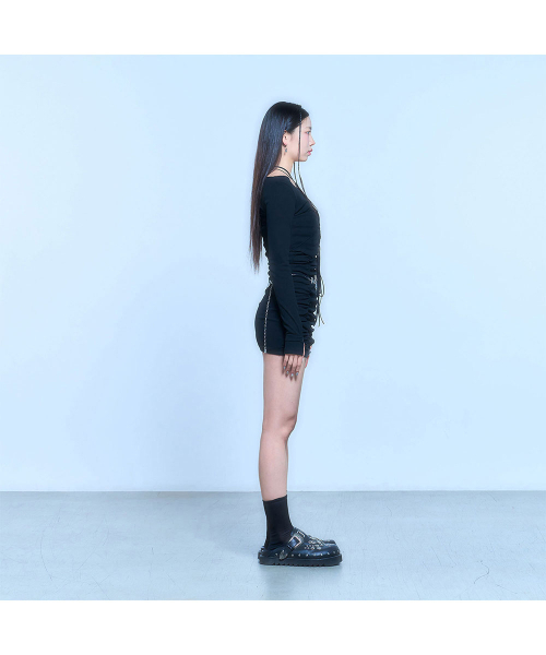 SCHISM INDUCING(スキズムインデューシング)の「BONDAGE ROPE CARDIGAN_BLACK(カーディガン/ボレロ・レディース・その他・FREE)」の6枚目の写真