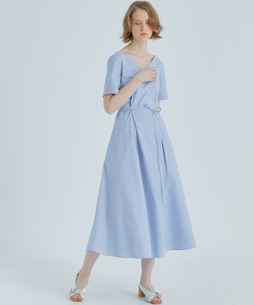 MODERNABLE(モダンエイブル)の「ロングフレアマキシドレス - スカイブルー(ワンピース・レディース・その他・SMALL/MEDIUM)」の1枚目の写真