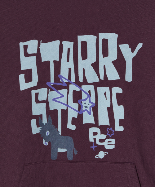 PIECEMAKER(ピースメーカー)の「STARRY STEPPE DONKEY HOODIE (BURGUNDY)(パーカー・レディース・その他・MEDIUM/LARGE)」の9枚目の写真