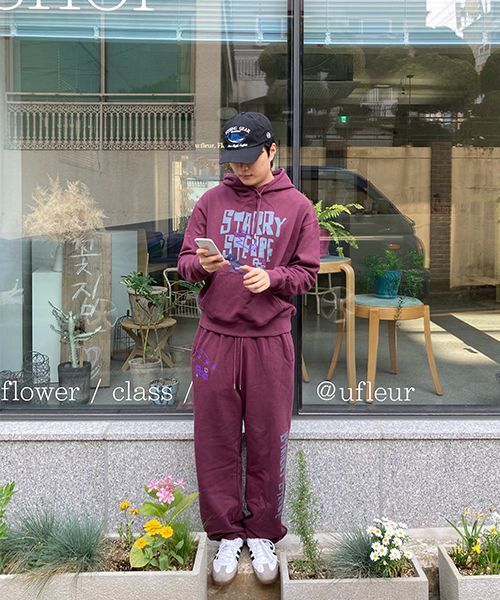 PIECEMAKER(ピースメーカー)の「STARRY STEPPE DONKEY HOODIE (BURGUNDY)(パーカー・レディース・その他・MEDIUM/LARGE)」の4枚目の写真