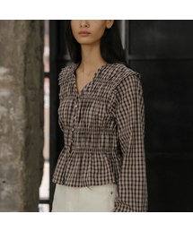 FRIVER07（フリバー07）の「Check smoke shirring blouse [FRFA02BL01]_2color（シャツ/ブラウス）」