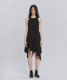 AM CUTTING COTTON JERSEY DRESS BLACK