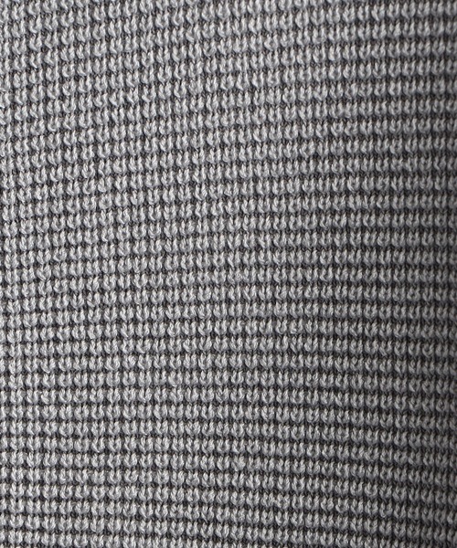 MONSIEUR NICOLE（ムッシュニコル）の「【ex/tra】ジップアップ スタンドカラーニット（ニット/セーター・メンズ・ライトグレー/アクア/チャコールグレー・MEDIUM/LARGE/X-LARGE）」の14枚目の写真