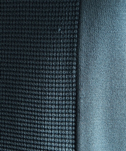 MONSIEUR NICOLE（ムッシュニコル）の「【ex/tra】ジップアップ スタンドカラーニット（ニット/セーター・メンズ・ライトグレー/アクア/チャコールグレー・MEDIUM/LARGE/X-LARGE）」の16枚目の写真