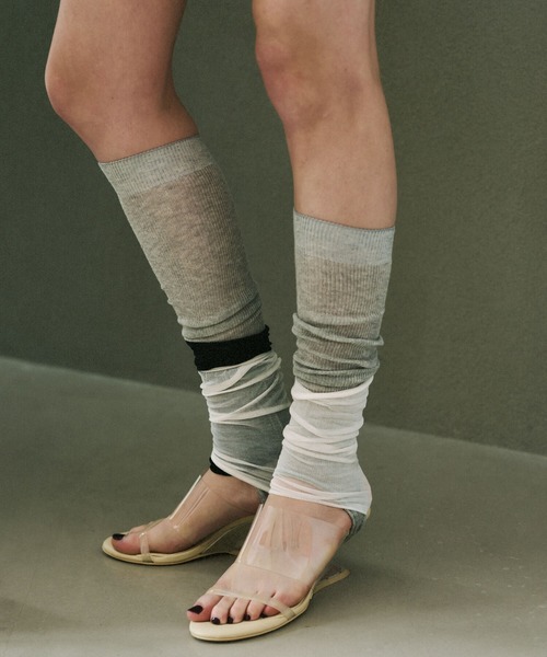 MAISON SPECIAL(メゾンスペシャル)の「Short Sock Tights/ショートソックストレンカ(レギンス/スパッツ・レディース・ホワイト/ブラック/チャコールグレー・FREE)」の10枚目の写真