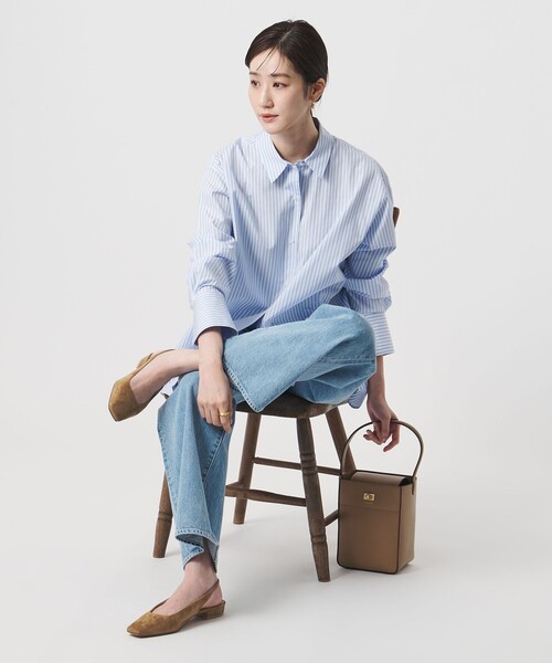 UNITED ARROWS(ユナイテッドアローズ)の「スエード スリングバック サンダル(サンダル・レディース・ブラック/ブラウン系・35h/37/36/37h/35/38/36h)」の8枚目の写真