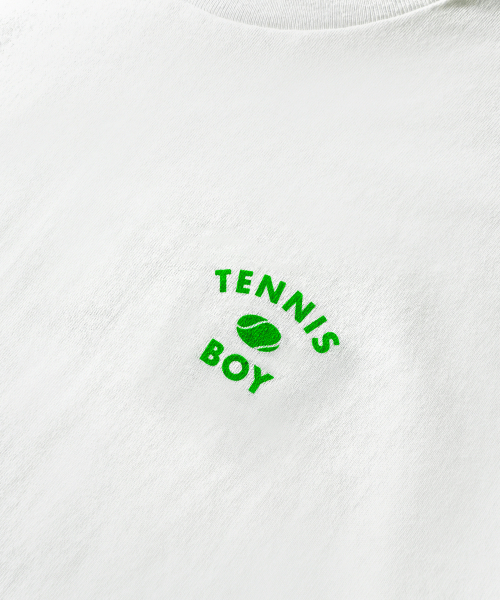 TENNIS BOY CLUB(テニスボイズクラブ)の「SLOGAN T-SHIRTS WHITE(Tシャツ/カットソー・メンズ・ホワイト・MEDIUM)」の3枚目の写真